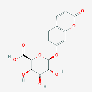 molecular formula C15H14O9 B196168 7-Hydroxycoumarin glucuronide CAS No. 66695-14-5