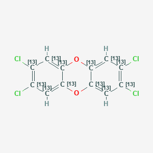 molecular formula C12H4Cl4O2 B196218 Dibenzo(b,e)(1,4)dioxin-13C12, 2,3,7,8-tetrachloro- CAS No. 76523-40-5