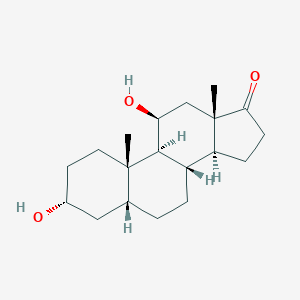 molecular formula C19H30O3 B196238 11β-羟基表雄甾醇酮 CAS No. 739-26-4