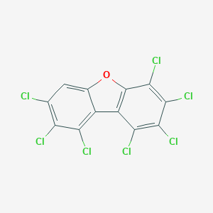 B196246 1,2,3,4,7,8,9-Heptachlorodibenzofuran CAS No. 55673-89-7