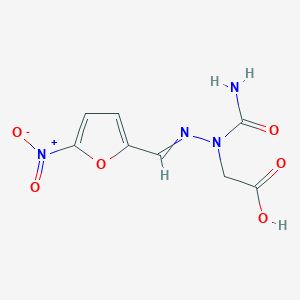 molecular formula C8H8N4O6 B196254 3-(5-硝基糠醛亚氨基)乙内酰脲酸 CAS No. 63981-22-6