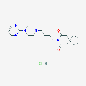 molecular formula C21H32ClN5O2 B196298 Buspirone Hydrochloride CAS No. 33386-08-2