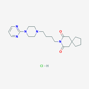 molecular formula C21H31N5O2.HCl B196298 Buspirone hydrochloride CAS No. 33386-08-2