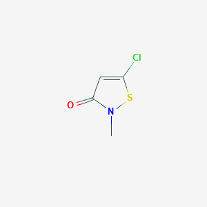 molecular formula C4H4ClNOS B196307 5-氯-2-甲基-4-异噻唑啉-3-酮 CAS No. 26172-55-4