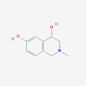 molecular formula C10H13NO2 B196310 2-Methyl-1,2,3,4-tetrahydroisoquinoline-4,6-diol CAS No. 23824-24-0