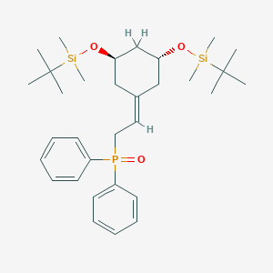 molecular formula C32H51O3PSi2 B196326 (2-((3R,5R)-3,5-Bis((tert-butyldimethylsilyl)oxy)cyclohexylidene)ethyl)diphenylphosphine oxide CAS No. 139356-39-1