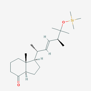molecular formula C22H40O2Si B196328 (1R,3Ar,7aR)-1-[(E,2R,5S)-5,6-dimethyl-6-trimethylsilyloxyhept-3-en-2-yl]-7a-methyl-2,3,3a,5,6,7-hexahydro-1H-inden-4-one CAS No. 95716-69-1