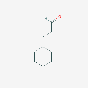 molecular formula C9H16O B019633 3-Cyclohexylpropanal CAS No. 4361-28-8