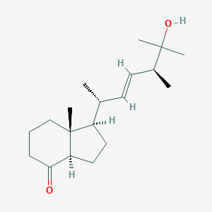 molecular formula C19H32O2 B196338 (1R,3aR,7aR)-1-((2R,5S,E)-6-hydroxy-5,6-dimethylhept-3-en-2-yl)-7a-methylhexahydro-1H-inden-4(2H)-one CAS No. 95716-68-0