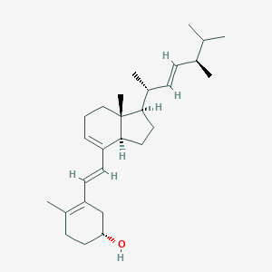 molecular formula C28H44O B196342 (1R)-3-[(E)-2-[(1R,3aR,7aR)-1-[(E,2R,5R)-5,6-dimethylhept-3-en-2-yl]-7a-methyl-1,2,3,3a,6,7-hexahydroinden-4-yl]ethenyl]-4-methylcyclohex-3-en-1-ol CAS No. 21307-05-1