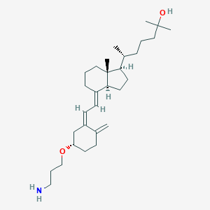 B196356 3-O-(2-Aminoethyl)-25-hydroxyvitamin D3 CAS No. 163018-26-6