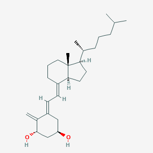 molecular formula C27H44O2 B196363 (1R,3S,5E)-5-[(2E)-2-[(1R,3aS,7aR)-7a-methyl-1-[(2R)-6-methylheptan-2-yl]-2,3,3a,5,6,7-hexahydro-1H-inden-4-ylidene]ethylidene]-4-methylidenecyclohexane-1,3-diol CAS No. 65445-14-9