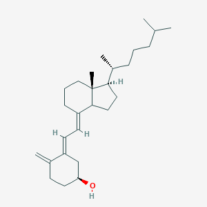 molecular formula C27H44O B196365 (1S,3E)-3-[(2E)-2-[(1R,3aS,7aR)-7a-methyl-1-[(2R)-6-methylheptan-2-yl]-2,3,3a,5,6,7-hexahydro-1H-inden-4-ylidene]ethylidene]-4-methylidenecyclohexan-1-ol CAS No. 22350-41-0
