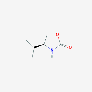 molecular formula C6H11NO2 B019638 (S)-4-Isopropyl-2-oxazolidinone CAS No. 17016-83-0