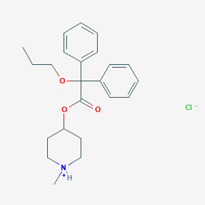 molecular formula C23H30ClNO3 B019644 Propiverine hydrochloride CAS No. 54556-98-8