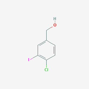 molecular formula C7H6ClIO B019647 (4-Chloro-3-iodophenyl)methanol CAS No. 104317-95-5
