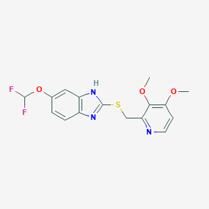 molecular formula C16H15F2N3O3S B019649 Pantoprazole sulfide CAS No. 102625-64-9