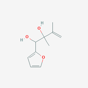 molecular formula C10H14O3 B019653 1-(2-Furyl)-2,3-dimethyl-3-butene-1,2-diol CAS No. 19757-51-8