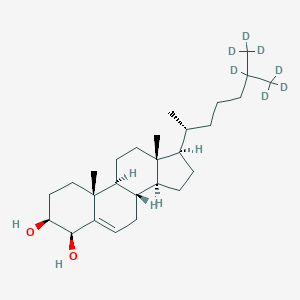 (3S,4R,8S,9S,10R,13R,14S,17R)-10,13-dimethyl-17-[(2R)-6,7,7,7-tetradeuterio-6-(trideuteriomethyl)heptan-2-yl]-2,3,4,7,8,9,11,12,14,15,16,17-dodecahydro-1H-cyclopenta[a]phenanthrene-3,4-diol