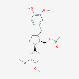 molecular formula C24H30O7 B019658 9-O-Acetyl-4,4'-di-O-methyllariciresinol CAS No. 73354-15-1