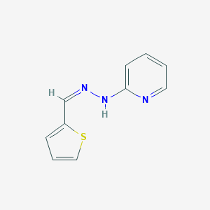 molecular formula C10H9N3S B019659 2-Thiophenecarbaldehyde (E)-(pyridin-2-yl)hydrazone CAS No. 100853-47-2
