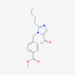 molecular formula C17H20N2O3 B019668 Methyl 4-[(2-butyl-5-formyl-1H-imidazol-1-YL)methyl]benzoate CAS No. 133040-03-6