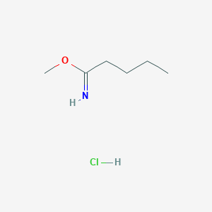 molecular formula C6H14ClNO B019673 Methyl valerimidate hydrochloride CAS No. 39739-46-3