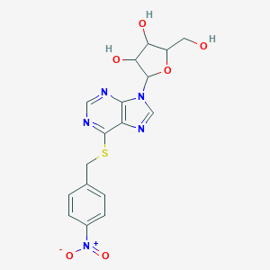 molecular formula C17H17N5O6S B019702 4-Nitrobenzylthioinosine CAS No. 38048-32-7