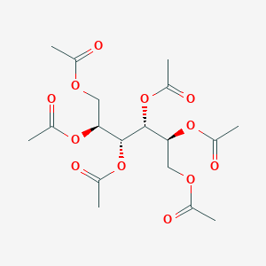 molecular formula C18H26O12 B019715 L-Iditol hexaacetate CAS No. 13443-46-4