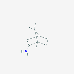 molecular formula C10H19N B019717 1,7,7-Trimethylbicyclo[2.2.1]heptan-2-amine CAS No. 464-42-6