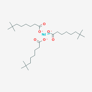 molecular formula C30H57NdO6 B019721 7,7-dimethyloctanoate;neodymium(3+) CAS No. 106726-11-8