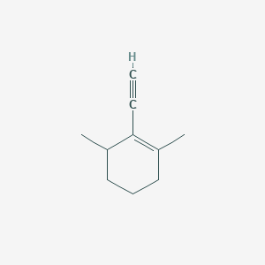 molecular formula C10H14 B019725 2-Ethynyl-1,3-dimethylcyclohexene CAS No. 104258-29-9
