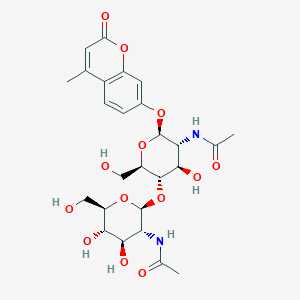 molecular formula C26H34N2O13 B019733 4-Methyl-umbelliferyl-N-acetyl-chitobiose CAS No. 53643-12-2