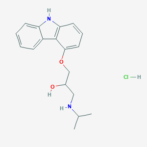 molecular formula C18H23ClN2O2 B019742 Carazolol hydrochloride CAS No. 51997-43-4