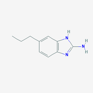 molecular formula C10H13N3 B019760 5-propyl-1H-benzo[d]imidazol-2-amine CAS No. 107726-25-0