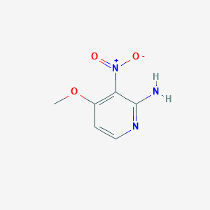 molecular formula C6H7N3O3 B019769 4-Methoxy-3-nitropyridin-2-amine CAS No. 84487-08-1
