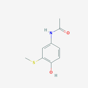 molecular formula C9H11NO2S B019773 S-Methyl-3-thioacetaminophen CAS No. 37398-23-5