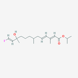 molecular formula C19H31IO3 B019782 Iodovinylmethoprenol CAS No. 105373-49-7
