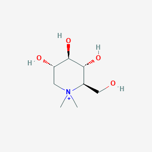 molecular formula C8H18NO4+ B019793 N,N-Dimethyldeoxynojirimycin CAS No. 104195-23-5