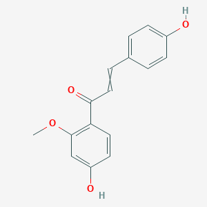 molecular formula C16H14O4 B197942 1-(4-Hydroxy-2-methoxyphenyl)-3-(4-hydroxyphenyl)prop-2-en-1-one CAS No. 51828-10-5