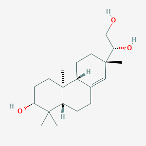 molecular formula C20H34O3 B197986 1,2-Ethanediol, 1-(2,3,4,4a,4b,5,6,7,8,8a,9,10-dodecahydro-7-hydroxy-2,4b,8,8-tetramethyl-2-phenanthrenyl)-, [2S-[2alpha(S*),4abeta,4balpha,7alpha,8abeta]]- CAS No. 5940-00-1