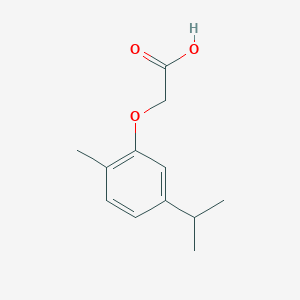 molecular formula C12H16O3 B019806 (5-Isopropyl-2-methyl-phenoxy)-acetic acid CAS No. 19728-20-2