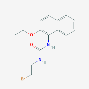 molecular formula C15H17BrN2O2 B019812 Urea, 1-(2-bromoethyl)-3-(2-ethoxy-1-naphthyl)- CAS No. 102434-23-1