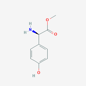 molecular formula C9H11NO3 B019822 (R)-Methyl 2-amino-2-(4-hydroxyphenyl)acetate CAS No. 37763-23-8