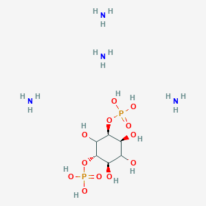 molecular formula C6H26N4O12P2 B019823 D-肌醇2,4-双磷酸铵盐 CAS No. 106358-02-5