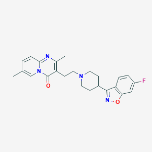 molecular formula C24H25FN4O2 B019824 Methyl 5,6,7,8-Tetradehydro Risperidone CAS No. 106266-08-4