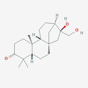 molecular formula C20H32O3 B198269 ent-16S,17-Dihydroxykauran-3-one CAS No. 135683-73-7