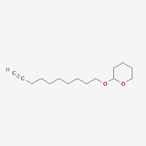 molecular formula C15H26O2 B019835 2H-Pyran, 2-(9-decynyloxy)tetrahydro- CAS No. 19754-58-6
