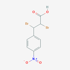 molecular formula C9H7Br2NO4 B019856 2,3-Dibromo-3-(4-nitrophenyl)propanoic acid CAS No. 35447-78-0