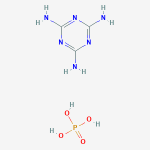 molecular formula C3H9N6O4P B019864 1,3,5-Triazine-2,4,6-triamine, phosphate CAS No. 20208-95-1